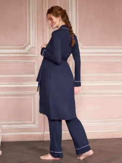 Ensemble Seraphine Grossesse et Allaitement Vêtements de nuit 3 Pieces
