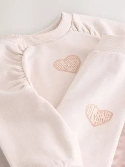 Ensemble smALLSAINTS Sweat-shirt Lover Jambe large Joggings