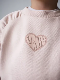 Ensemble smALLSAINTS Sweat-shirt Lover Jambe large Joggings