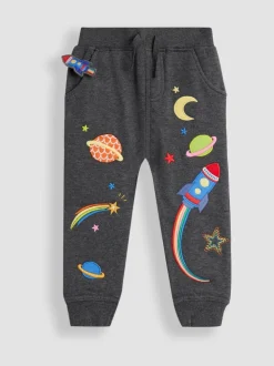 Espace gris anthracite - JoJo Maman Bébé Safari Friends Appliqué Jogging