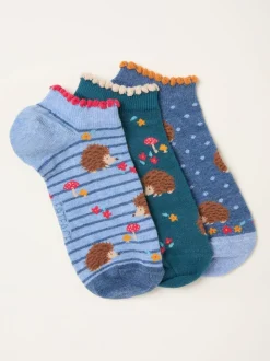 FatFace 3 paires de chaussettes de sport