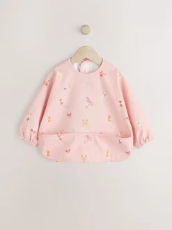 Fées licorne roses - Bavoir à manches de sevrage et d’alimentation