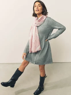 Feuille de marbre rose - Écharpe légère