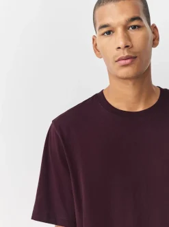 Figue violette - Ajustement régulier - T-shirt Essential Col rond en coton