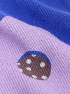 Fleur bleue - Leggings évasés à côtes (3mths-7yrs)