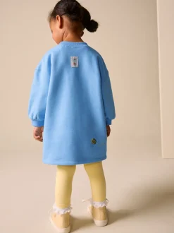Fleur bleue - Robe en molleton décontractée (3mois à7ans)