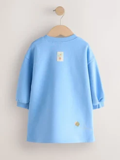 Fleur bleue - Robe en molleton décontractée (3mois à7ans)