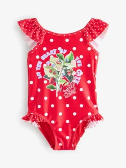 Fleur rouge à pois - Maillot de bain à volants Cath Kidston (3mois à7ans)