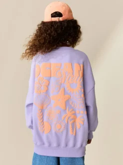 Fleur violette lilas - Sweat-shirt (3-16yrs)