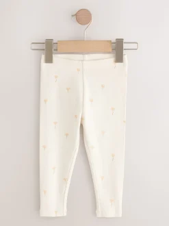 Fleuri - Lot de 5 leggings côtelés (3mois-7ans)