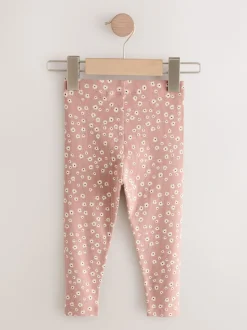 Fleuri - Lot de 5 leggings côtelés (3mois-7ans)