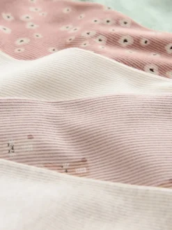 Fleuri - Lot de 5 leggings côtelés (3mois-7ans)