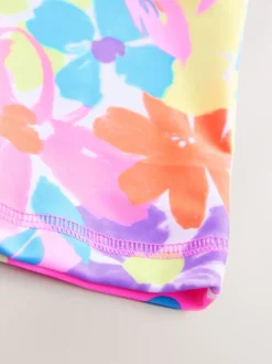 Fleurs arc-en-ciel multicolores - Maillot de bain Sunsafe (3mths-10yrs)