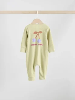 Fleurs multicolores - Combinaisons de nuit à fermeture éclair pour bébés 3 Pack (0mths-3yrs)