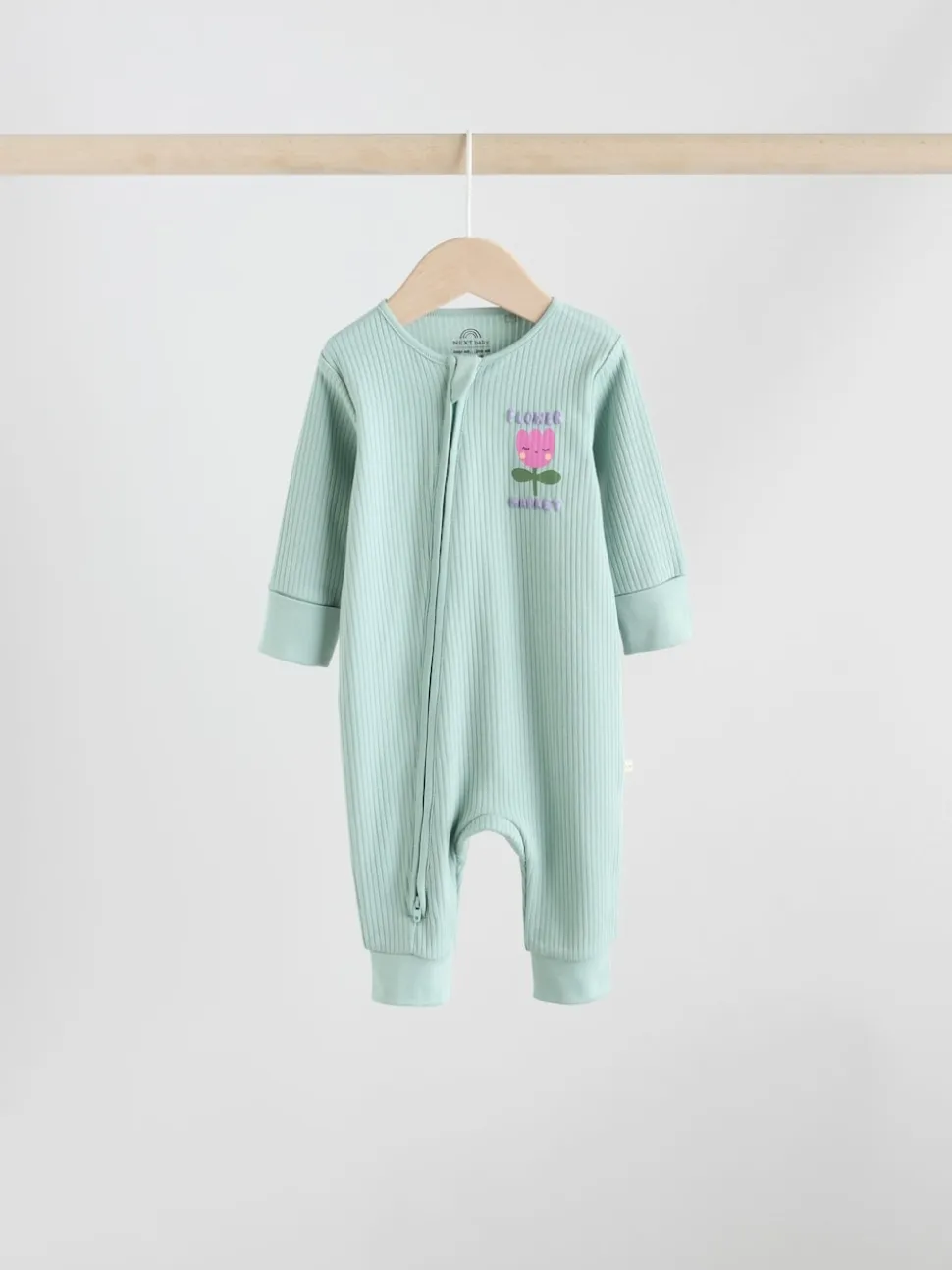 Fleurs multicolores - Combinaisons de nuit à fermeture éclair pour bébés 3 Pack (0mths-3yrs)