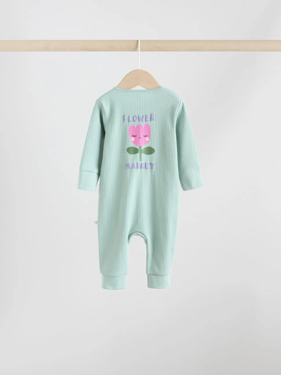 Fleurs multicolores - Combinaisons de nuit à fermeture éclair pour bébés 3 Pack (0mths-3yrs)