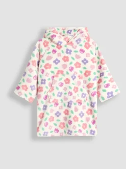 Floral rose - Couverture JoJo Maman Bébé douillette à capuche