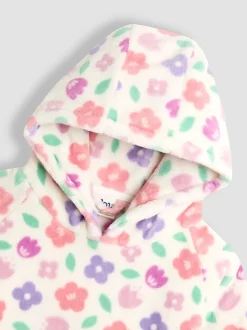 Floral rose - Couverture JoJo Maman Bébé douillette à capuche
