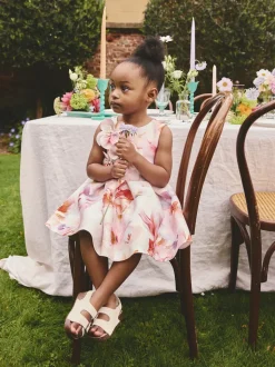 Floral rose - Robe de plongée sous-marine (3mois-7ans)