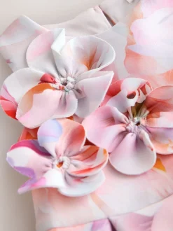 Floral rose - Robe de plongée sous-marine (3mois-7ans)