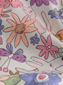 Floral vert - Personnage Combinaison de ski (6mois-7ans)