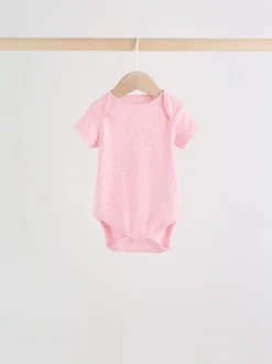 Fluro Rose - Bébé Manches courtes Bodysuits 5 Pack
