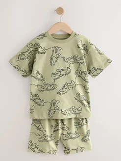 Football bleu/noir/vert - Pyjama court 3 Pack (3-16ans)