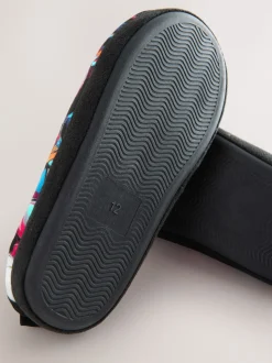 Football noir/multicolore - Mules chaussons