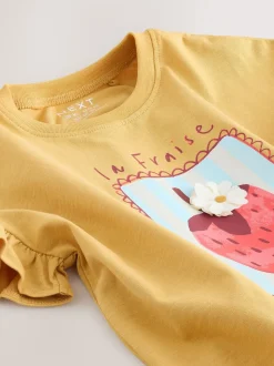 Fraise Jaune ocre - T-shirt Manches courtes (3mths-7yrs)