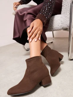 Friends Like These Bottes à talon bas et talon carré à chaussettes