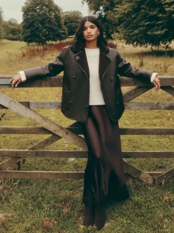 Friends Like These Veste oversize doublée de borg à boutons sur le devant