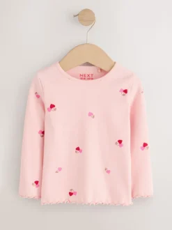 fruit - Lot de 5 hauts à manches longues en côte (3mois -7ans)