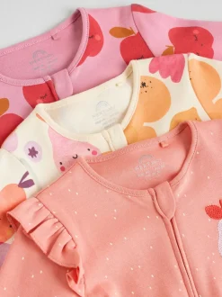 Fruits d'automne - Lot de 3 dors-bien zippés bidirectionnels (0-2ans)