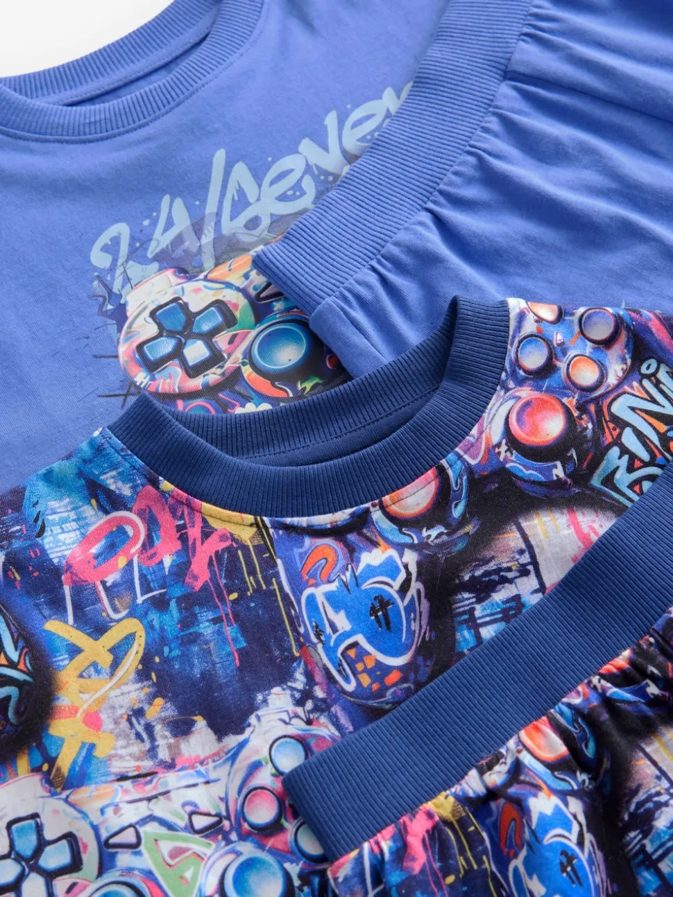 Gamer graffiti multicolore brillant - Pyjama court 2 Pack (3-16ans)