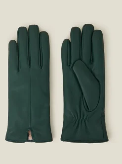 Gants Accessorize en cuir avec doublure en fausse fourrure