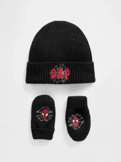 Gap Ensemble bonnet et mitaines à logo Spider-Man
