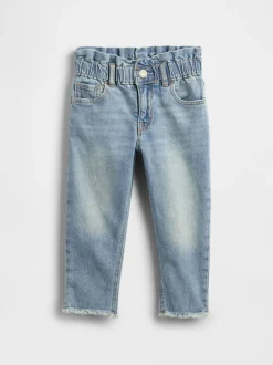 Gap Jean mom en coton extensible à enfiler (0mois à5ans)