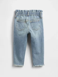 Gap Jean mom en coton extensible à enfiler (0mois à5ans)