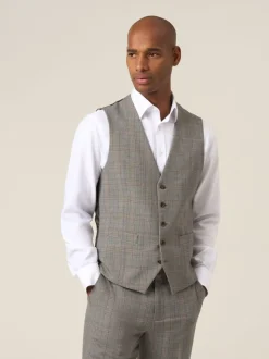 Gilet de costume à carreaux Skopes Haley