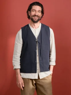 Gilet Seasalt Cornwall Metern en coton homme coupe standard