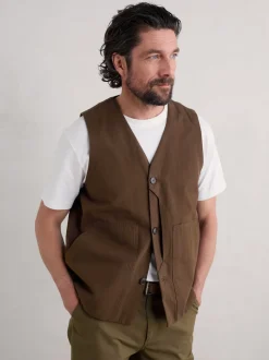 Gilet Seasalt Cornwall Metern en coton pour homme