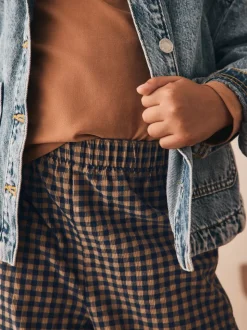 Gingham Brun - Pantalon en velours côtelé à enfiler (3-16ans)
