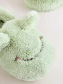 Grenouille verte - Slippers de caractère