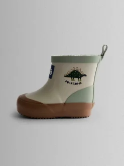 Grège Dino - Bottes de bien-être JoJo Maman Bébé courtes doublées et confortables