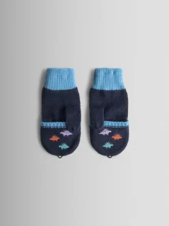 Grège Dino - Mitaines JoJo Maman Bébé doublées de polaire