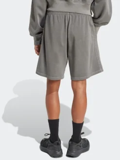 Gris - adidas All SZN French terry délavé 100% coton 8 pouces