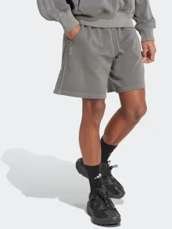 Gris - adidas All SZN French terry délavé 100% coton 8 pouces