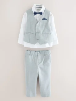 Gris - Baker by Ted Baker Ensemble Gilet Chemises et Pantalons