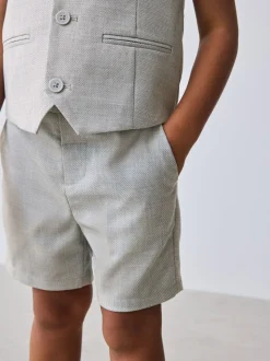 Gris - Baker by Ted Baker Ensemble chemise, gilet et short