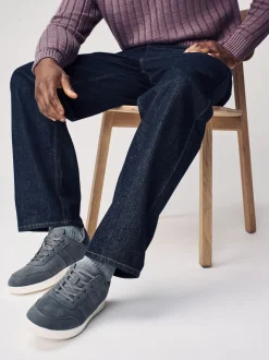 Gris - Baskets en suédine